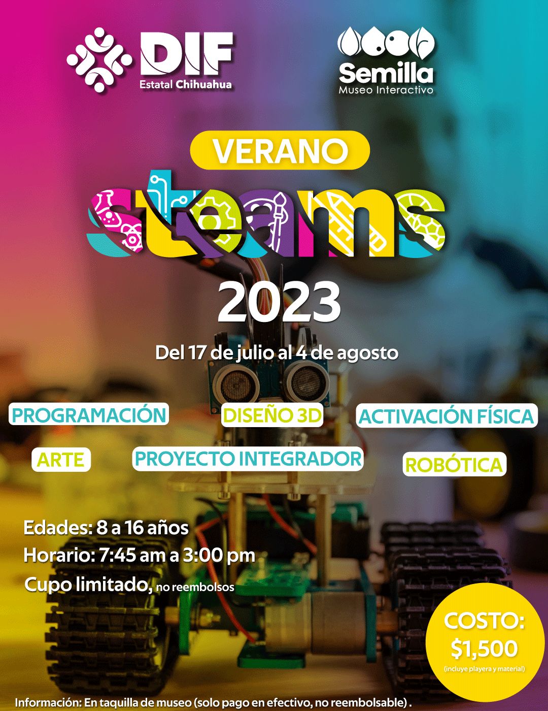 Invita DIF Estatal a cursos de verano en el Museo Semilla - EsNeta.net