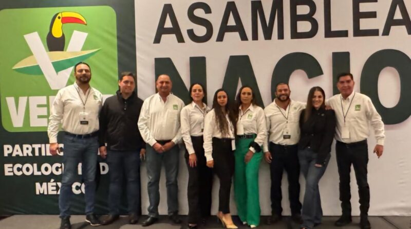Delegación chihuahuense del PVEM asiste a Asamblea Nacional 2026