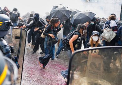 En Francia también tuvieron manifestación de estudiantiles